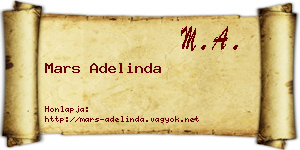 Mars Adelinda névjegykártya